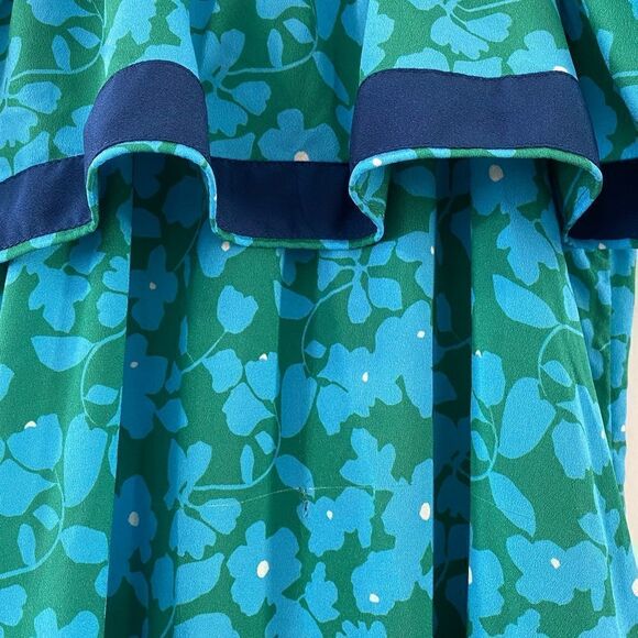 Derek Lam Collective Floral Popover Midi Dress - Picture 7 of 7